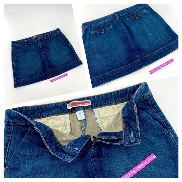 GAP JEANS Mini Jeans Skirt Women’s Size 14 - Picture 1 of 7